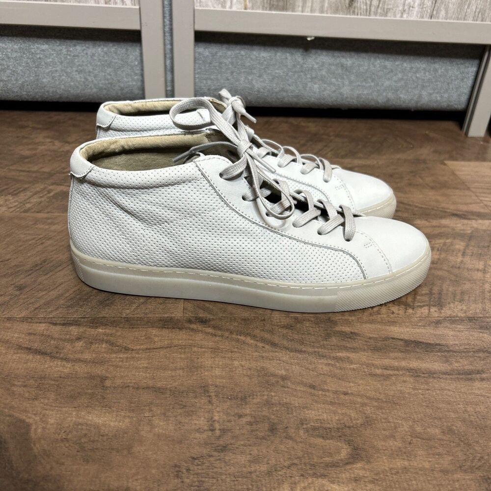 Banana Republic Mid Top Sneaker Sz 8.5 Ortholite Perforated Leather Richerd
